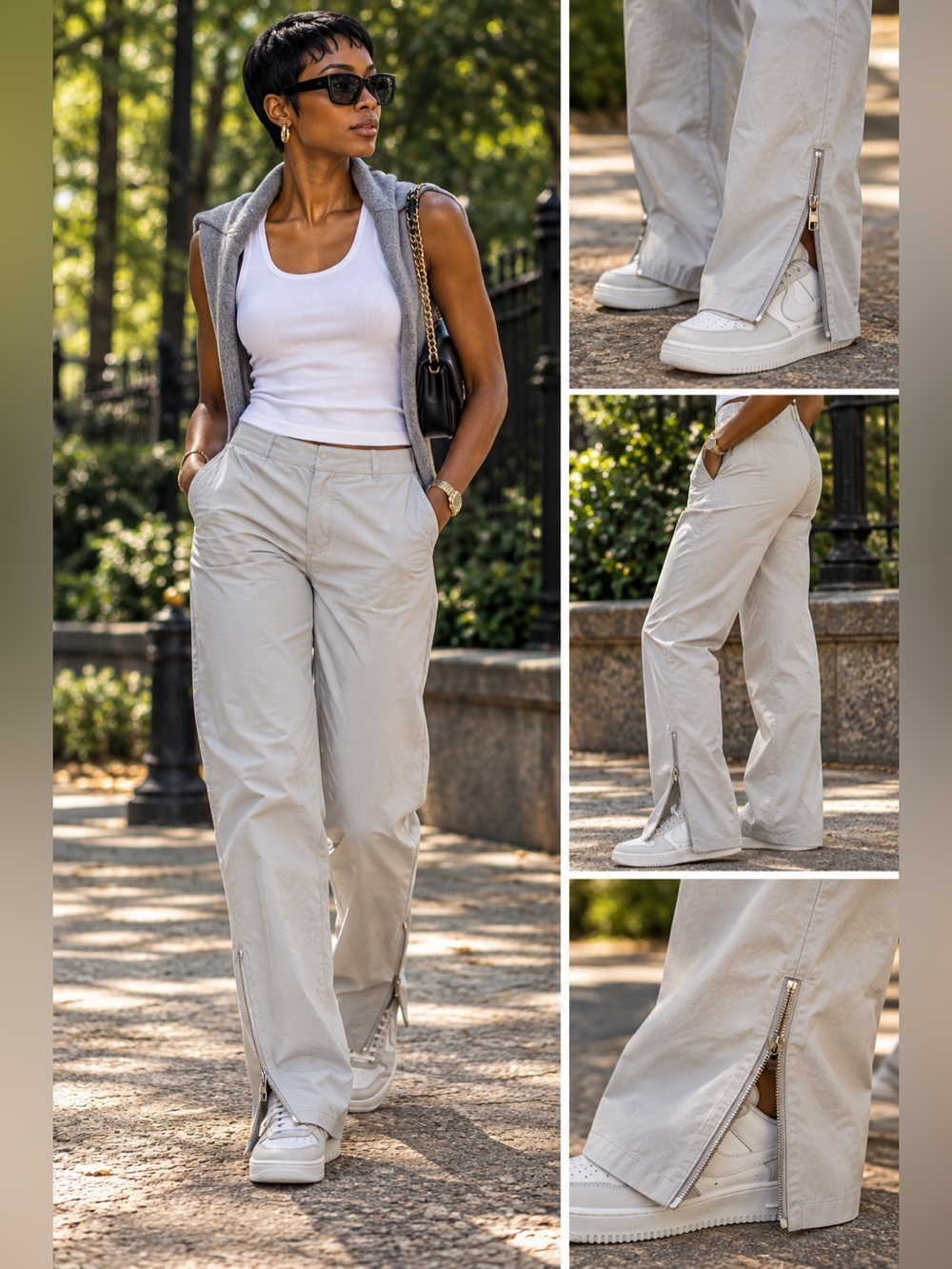 McQ Alexander McQueen Made in Italy Gray Designer Pants Size 40